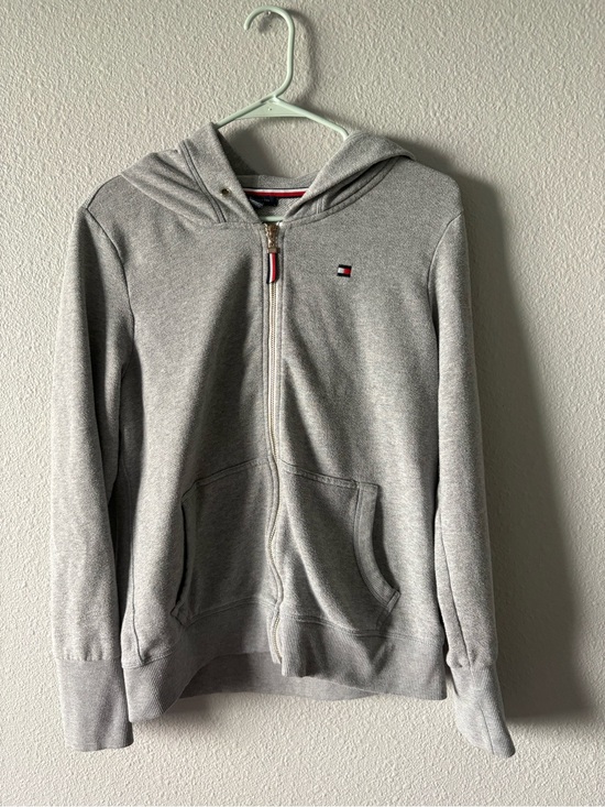 Tommy Hilfiger Other - Tommy Hilfiger Heather Gray Full-Zip Hoodie with Logo